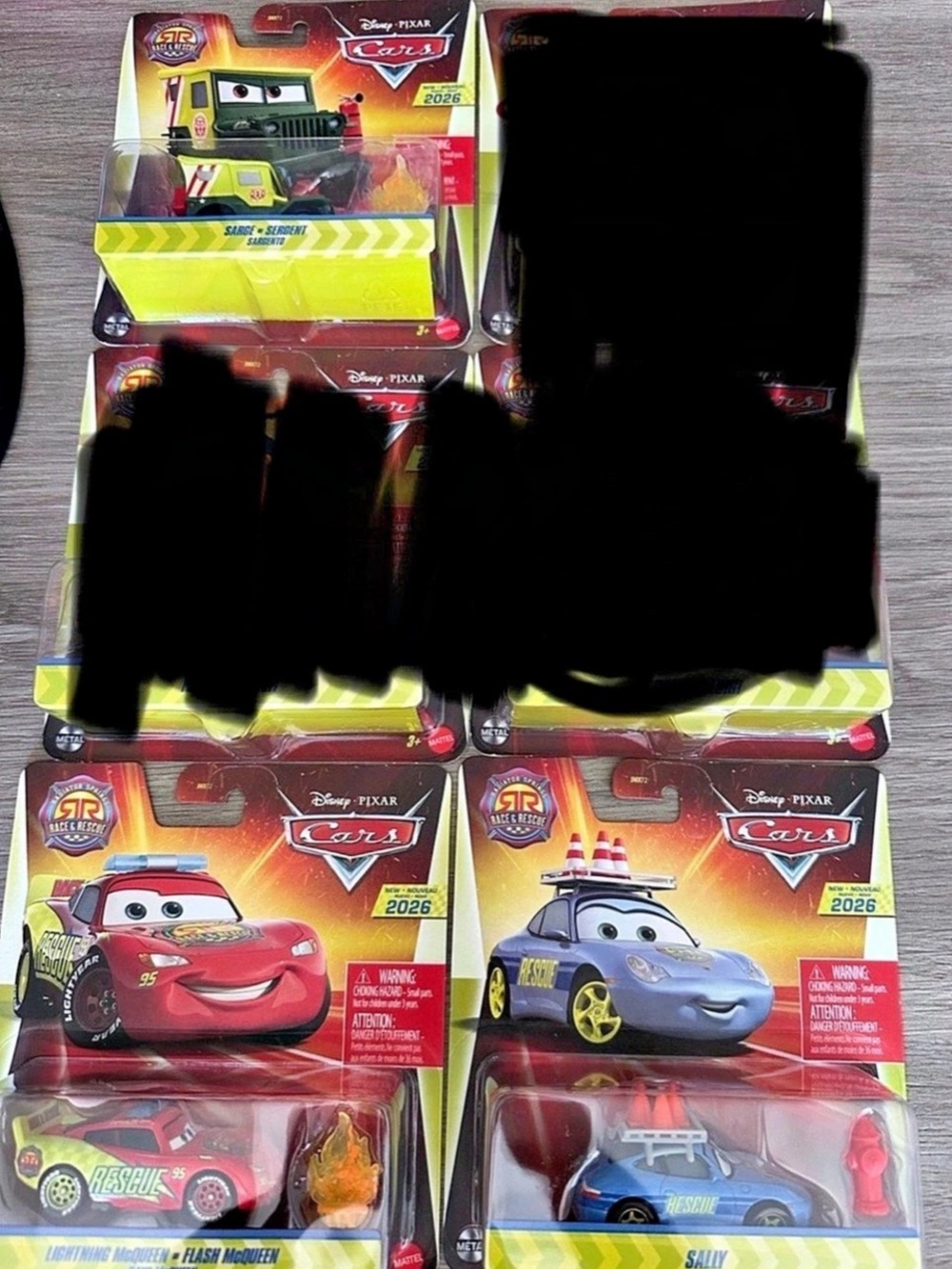 Disney Cars race and rescue lot of 3